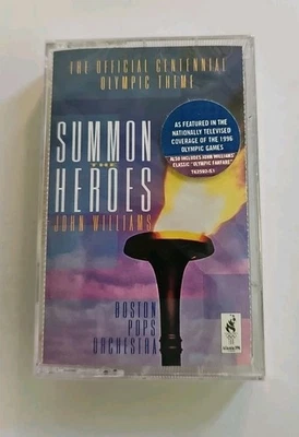 John Williams / Boston Pops Orch - Summon The Heroes Cassette SEALED Hype Sony - Image 1 of 4