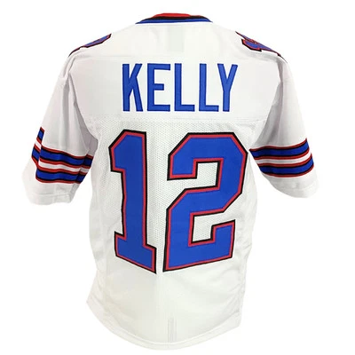 Jersey Jim Kelly Blanco Búfalo | Unisex Adulto Tallas S-5XL Sin Firmar Punto Cosido Foto 1 de 4