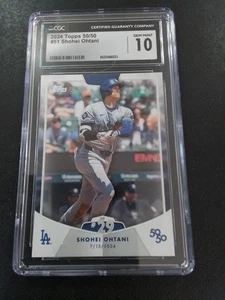 SHOHEI OHTANI #51 2024 Topps 50/50 Baseball CGC 10 - Picture 1 of 2