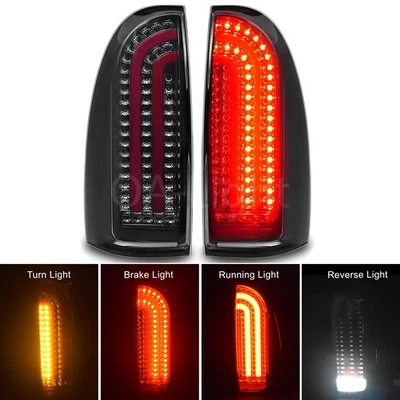 Full LED Tail Lights for 2005-2015 Toyota Tacoma,Tail Light Assembly Turn Signal - Image 1 of 4