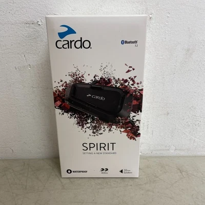 Cardo Spirit Single Bluetooth Motorcycle Intercom IP65 Waterproof SPRT0001 - Image 1 of 4