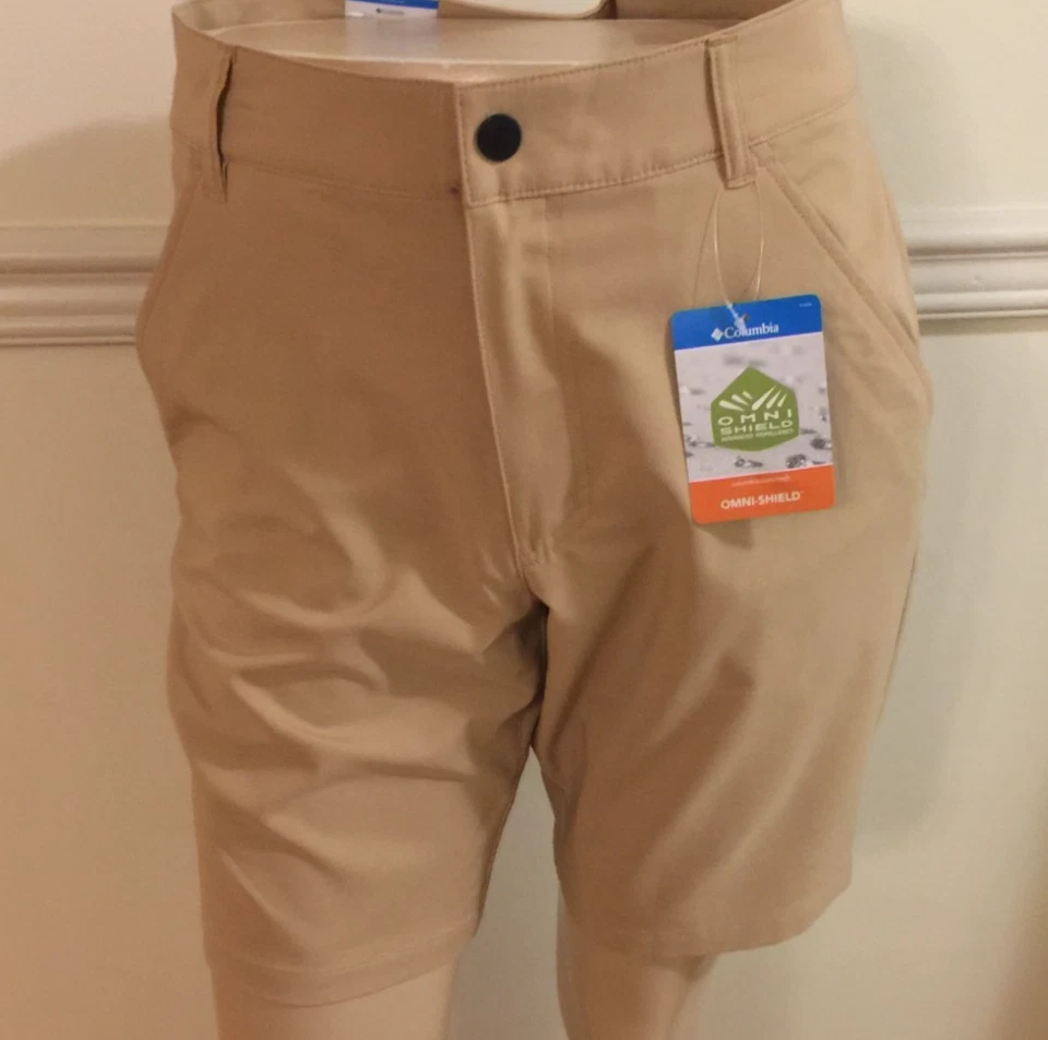 Nuevo con etiquetas Pantalones Cortos Columbia Sage Peak Para Hombre 9" Entrepierna AO4785 Ajuste Activo Bronceado Elige Talla Foto 1 de 1