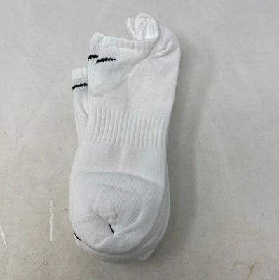 Носки NIKE Performance Cushion No-Show упаковка 6 шт. - белые/черные, маленькие (унисекс) - Изображение 1 из 4