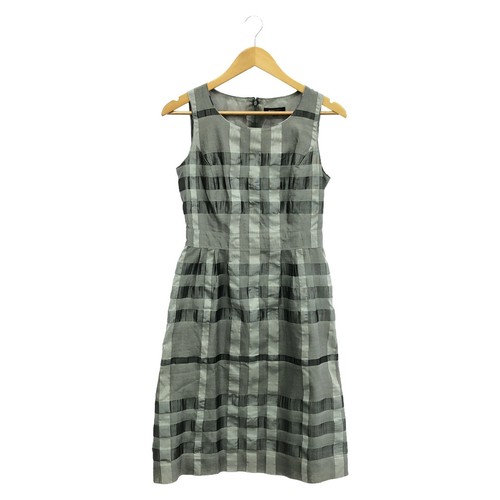 Abito Burberry London grigio poliestere usato donna pezzo unicoliamento