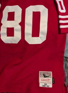 Mitchell+ Ness 1990 SanFrancsco 49rs JerryRice Legacy Throwbck Jersey 14-16 kids - Picture 1 of 9