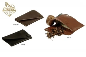 PIPE TOBACCO HOLDER PORTATABACCO PIPA WEST POCKET IN NAPPA PICCOLA LUBINSKI I751 - Imagen 1 de 1