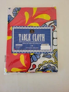 Mantel evriholder 62.9in x 62.9in rojo amarillo y azul diseños ¡BNIP! - Imagen 1 de 3