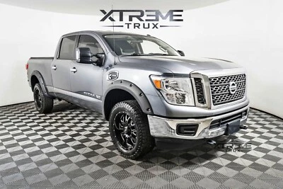 Textured Black Pocket Rivet Bolt Fender Flares Set Fits 16-22 Nissan Titan XD - Image 1 of 4