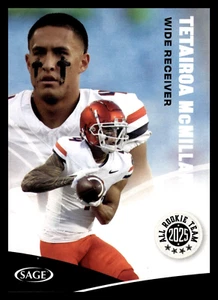 2025 Sage Football High All Rookie Team 154 Tetairoa McMillan - Imagen 1 de 2