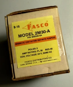 FASCO 2M30-A P/N: 30E020-4A Magnetic Contactor / Definite Purpose - Picture 1 of 13