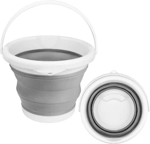 Collapsible Mop Bucket and Ice Bucket-5L(1.3 Gallon) Household Cleaning Silicone - Picture 1 of 11