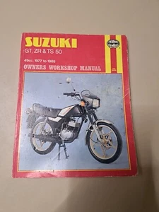 SUZUKI GT ZR & TS50 1977-1985 HAYNES WORKSHOP MANUAL 799 IN USED COND & FREE P&P - Picture 1 of 15