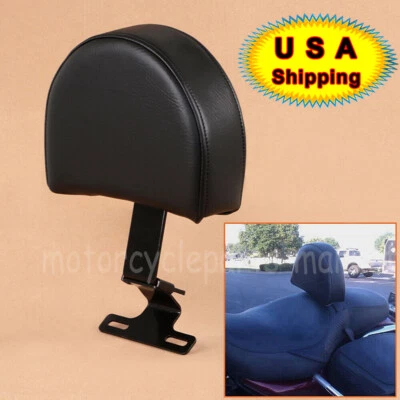 1X Driver Backrest Easy ON/OFF For Harley Heritage Softail Classic Fat Boy FLSTF - Imagem 1 de 4