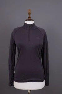 ICEBREAKER Bodyfit 200 Brown Wool 1/4 Zip Long Sleeve Top Base Layer Size L - Picture 1 of 20