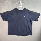 Carhartt Pocket Tee T Shirt Adult 2Xl Xxl Blue Faded Original Fit Men