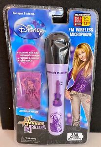 Disney Hannah Montana Microphone FM Wireless Portable Foam Padded NEW W/Magnet