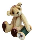 Scrumble teddy bear sewing pattern by pcbangles. Size 3"  Tea dying tutorial inc