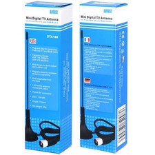 Portable Freeview HD TV Aerial - August DTA180 - Powerful Mini Antenna with Magn