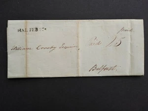 Maine District: Hallowell 1804 copertina senza timbro, RARA LINEA RETTA ANNULLAMENTO - Foto 1 di 6