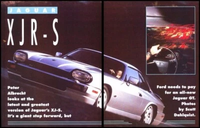 1993 Jaguar XJR-S XJR S Review Report Print Car Article J944 - Image 1 of 2