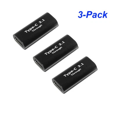 USB-C Type C Female to Female Extension Joiner Adapter Converter Cable Coupler - Image 1 of 4