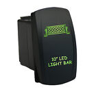 10" LED LIGHT BAR 6B27G Rocker Switch Laser dual LED green for can am maveric...