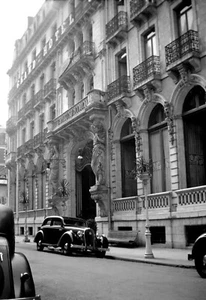 Grand Hôtel Continental Cauterets voitures - Ancien négatif photo an. 1930 - Picture 1 of 1