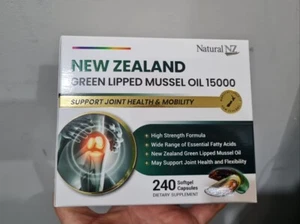Natural NZ Green Lipped Mussel Oil 15000 240 Capsules - Picture 1 of 5