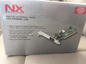 NEW SEALED - NX2 NEXXTECH 56K PCI INTERNAL DATA FAX MODEM V.92 VISTA COMPATIBLE - Picture 1 of 12