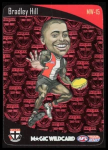 AFL 2020 Teamcoach Magic Wildcard St Kilda Bradley Hill MW-15 Sport CB-1-1-E-30 - Imagen 1 de 8