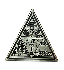 Nintendo Legend of Zelda Triforce Collector Tie Backpack Enamel Metal Pin - Picture 1 of 3