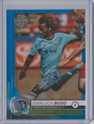 2020 Topps MLS Blue #181 Gianluca Busio U22 RC 45/99 22 Under 22 - Flat S/H - Image 1 of 2