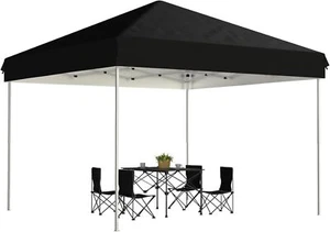 10x10 FT Pop Up Canopy Tent Heavy Duty Commercial Instant Tent Outdoor Black - Picture 1 of 6