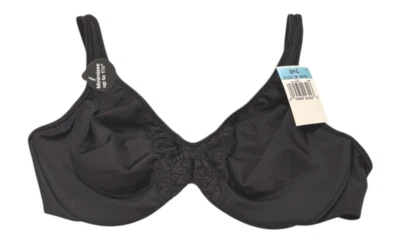 Bali Bra Minimizer 36C Black Style 36432 New Underwire Womens - Image 1 of 4