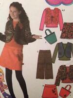 Simplicity 1124 Girls Plus Skirts Tops Sewing Pattern Sz 8 1/2-16 1/2