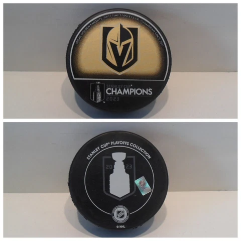 Vegas Golden Knights 2023 Stanley Cup Champions Puck Official NHL Licensed NEW! Cover