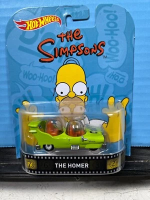1/64 HOT WHEELS REAL RIDERS FROM TV SHOW THE SIMPSONS THE HOMER GREEN - Image 1 of 2