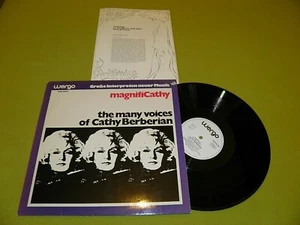 Cathy Berberian Sings John Cage / Debussy / Kurt Weill - 1971 Wergo LP STEREO NM - Picture 1 of 2