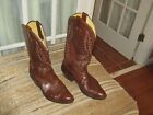 Vintage Nocona  Brown Leather Cowboy Western Boots Men's size 7.5 D style C117