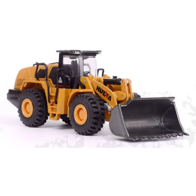 1:60 Wheel Loader Truck Toy Model Metal Diecast Bulldozer Construction Vehicle - Image 1 of 4