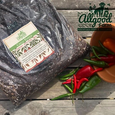 ALLGOOD FARM Chilli Pepper Plant Expert Soil Mix | 1-15L | Best Peat-free Compost for Chillis