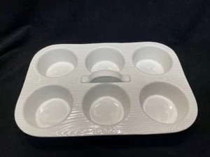 Temptations Texas Muffin Pan White Woodlands - Picture 1 of 6