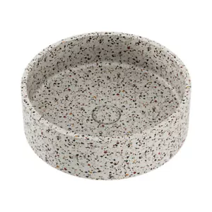 Fienza Jada Round Concrete Above Counter Basin Terrazzo RB199TZ - Picture 1 of 3