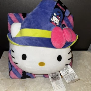 JUEGO DE ALMOHADA Y MANTA DE FELPA HALLOWEEN HELLO KITTY 2025 nuevo - Imagen 1 de 3