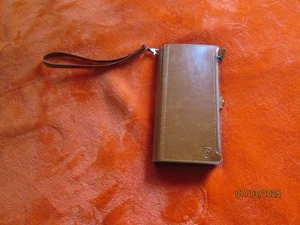 Funda tipo billetera para teléfono Samsung Galaxy S22 Ultra - marrón - Imagen 1 de 5