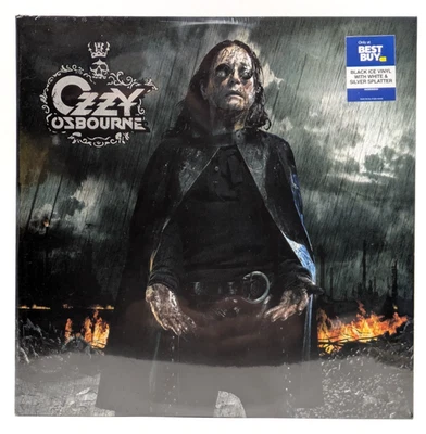 Ozzy Osbourne Black Rain LP Vinyl Ice Silver White Splatter Best Buy SEALED NEW - Image 1 of 2