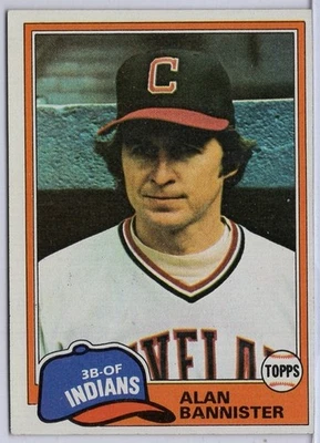 1981 Topps #632 Alan Bannister in EXMT Condition Indians - Image 1 of 2