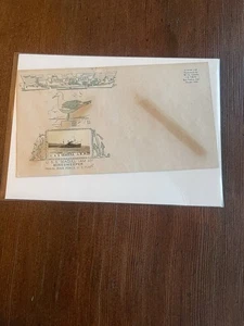 USS Seagull Minesweeper cubierta naval prestigio de la Segunda Guerra Mundial con arte, matasellos de la Marina de los Estados Unidos - Imagen 1 de 7