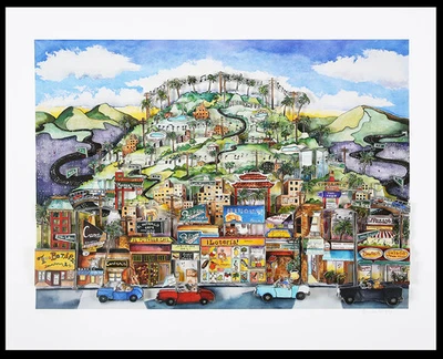 Pergola, Linnea - I love LA - Giclee/Rooster Mill - Hand Signed - Image 1 of 2