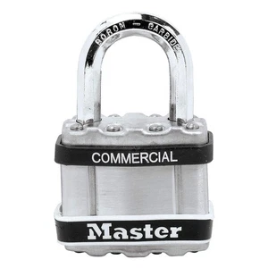 MASTER LOCK M1KASTS Keyed Padlock, 13/16 in,Rectangle,Silver 52TG75 - Picture 1 of 1